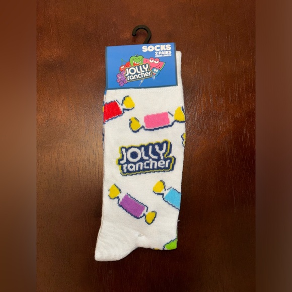 JOLLY RANCHER NOVELTY CREW SOCKS NWT MEN’S SHOE SIZE 8-12 - Picture 1 of 2